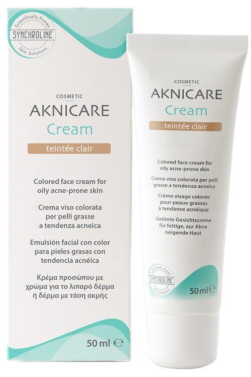 Aknicare Crema Colorata Viso Pelle Grassa 50ml Chiara