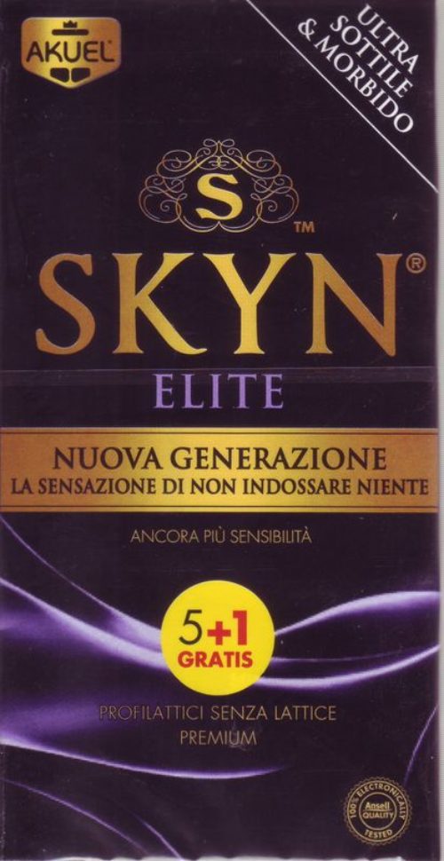 Akuel Skyn Elite nuova generazione profilattici senza lattice 5+1