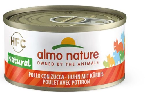 Almo Nature HFC Natural Cibo Umido Pollo E Zucca Per Gatti Adulti Lattina 70g