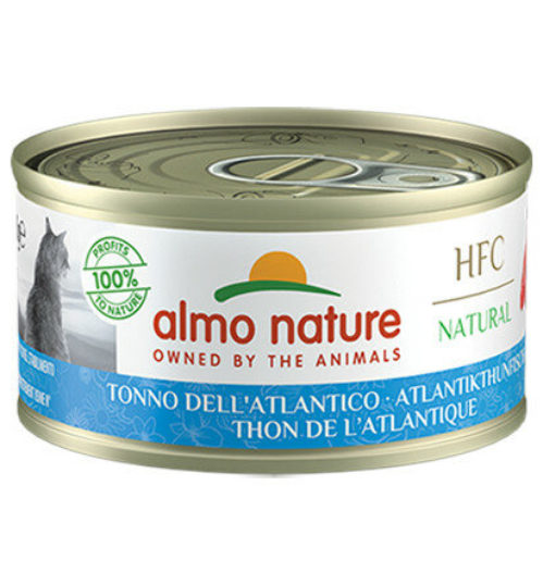 Almo Nature HFC Natural Cibo Umido Tonno Atlantico Per Gatti Adulti Lattina 70g