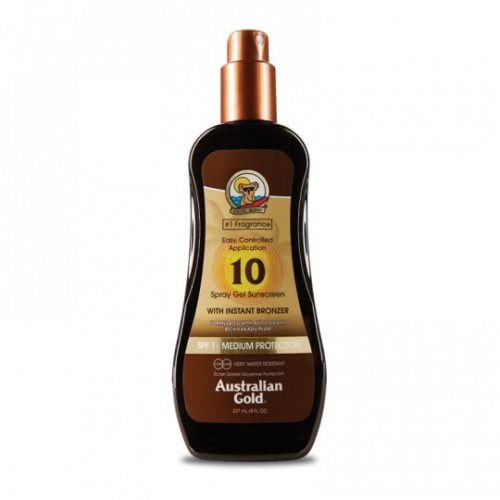 Australian Gold Protezione solare SPF10 Spray Gel con effetto bronze 237ml