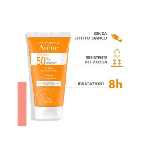 Avène Crema SPF 50+ Solare Viso 50ml