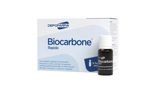 Biocarbone Rapido 8 flaconcini meteorismo aerofagia colon irritabile stipsi