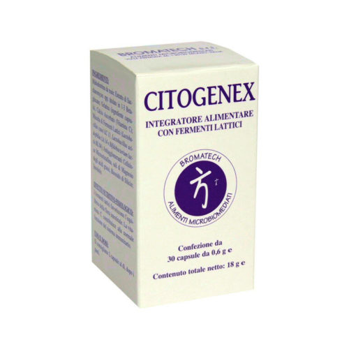 Bromatech Citogenex per l'equilibrio della flora intestinale 30 capsule