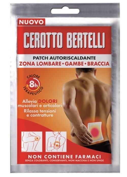 Cerotto Bertelli Patch Autoriscaldante zona lombare - gambe - braccia