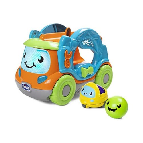 Chicco Gioco Raimondo Il Camion Giramondo Con Mini Veicoli E Palline Turbo Ball Per Bambini 1-4 Anni