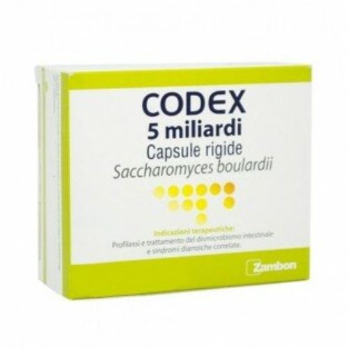 Codex 5 Miliardi Saccharomyces Boulardii capsule rigide 12 capsule