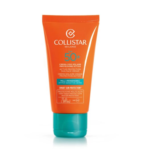 Collistar Crema Viso Solare protezione attiva SPF50+ pelli ipersensibili 50ml