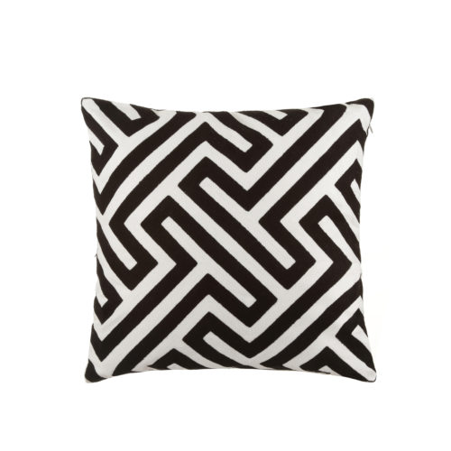 Cuscino arredo 45x45 cm geometrie bianco e nero