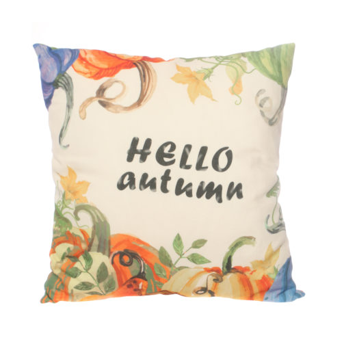 Cuscino arredo hello autumn da 45x45 cm