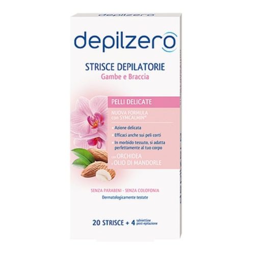 Depilzero Strisce Depilatorie Gambe e Braccia 20 strisce