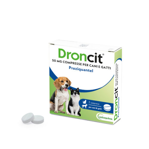 Droncit 50mg cani e gatti 2 compresse