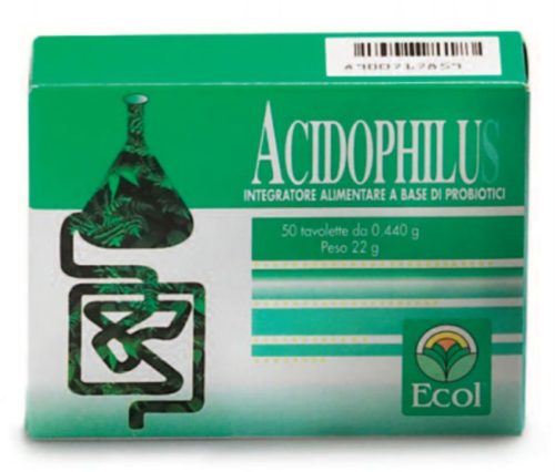 Ecol Acidophilus Integratore Probiotici 50 tavolette