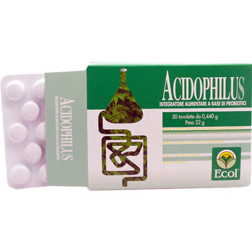 Ecol Acidophilus Integratore Probiotici 50 tavolette