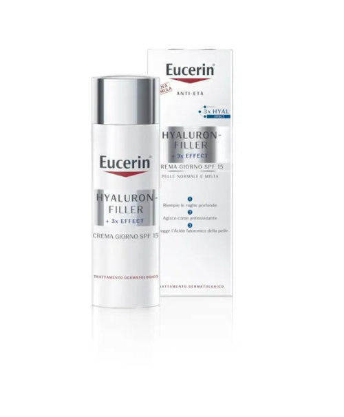 Eucerin Hyaluron-Filler Crema Viso Giorno SPF15 pelle normale e mista 50ml