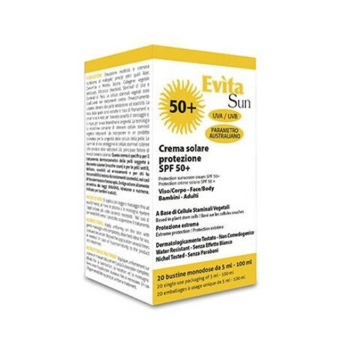 Evita Sun Crema Solare Viso/Corpo 20 Bustine SPF 50+