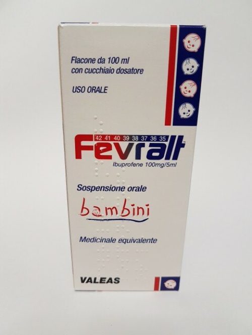 Fevralt bambini 100 mg/5 ml sospensione orale 100 ml