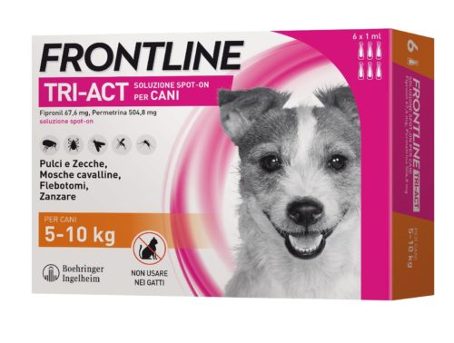 Frontline Tri-Act cani 5-10 kg 6 pipette