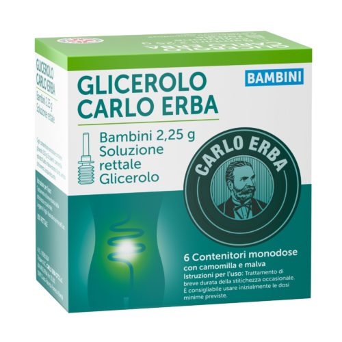 Glicerolo 6 Microclismi Stitichezza Bambini Camomilla Malva