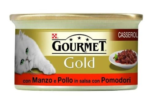 Gourmet Gold Casserole Con Manzo E Pollo In Salsa Con Pomodori 85 Gr