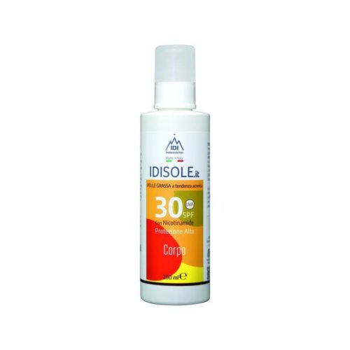 Idisole-IT Protezione Solare Alta SPF 30 Spray Corpo E Viso Pelle Grassa 200ml