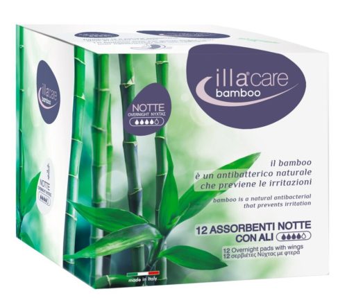 Illa Care Bamboo Notte 12 Assorbenti notte Con Ali