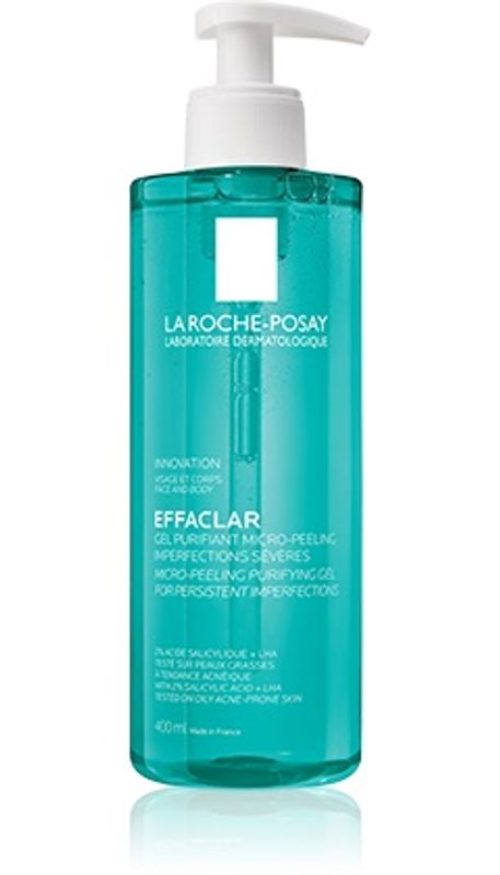 La Roche-Posay Effaclar Gel Purificante Micro Peeling detergente viso e corpo 400ml