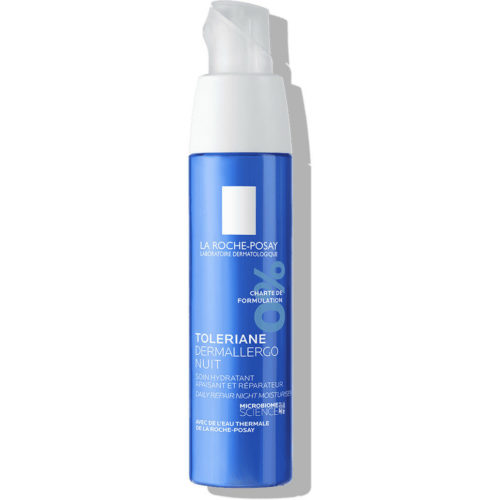 La Roche-Posay Toleriane Dermallergo Crema Notte Trattamento Idratante, Lenitivo e Riparatore 40 ml