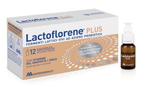 Lactoflorene Plus 12 flaconcini integratore di fermenti lattici vivi