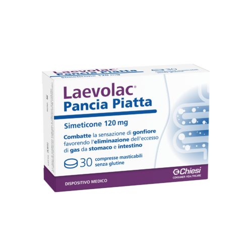 Laevolac pancia piatta utile per l'eliminazione del gas in eccesso 30 compresse