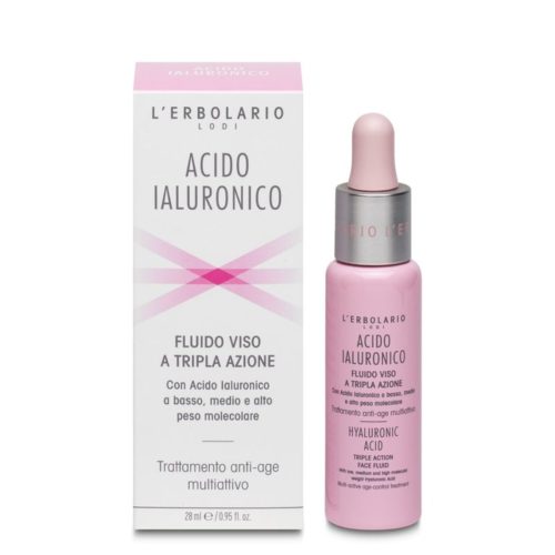 L'Erbolario Acido Ialuronico Fluido Viso a tripla azione 28ml