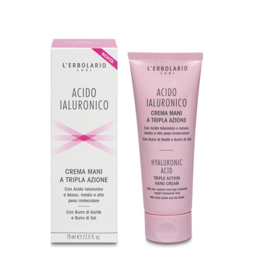 L'Erbolario Crema Mani Acido Ialuronico a Tripla Azione 75ml