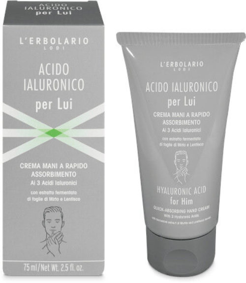 L'Erbolario Crema Mani Acido Ialuronico Per Lui 75ml