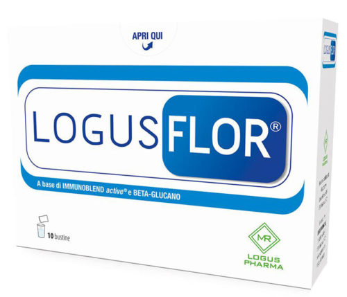 Logusflor integratore alimentare di fermenti lattici utile per la flora intestinale 10 bustine