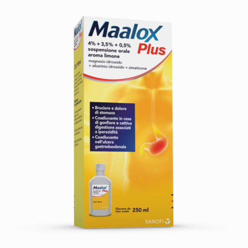 Maalox Plus sospensione orale limone 250ml