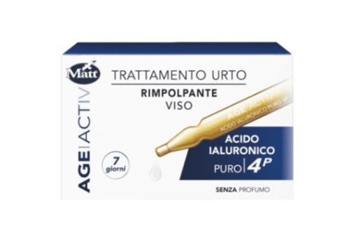 Matt Age Activ Trattamento Urto Acido Ialuronico Puro 4P Rimpolpante Viso 7 Fiale da 2ml