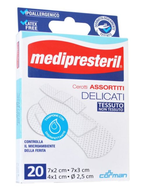 MediPresteril Cerotti assortiti delicati 20 pz 4 formati