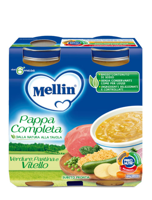 Mellin Pappa Completa Vitello 2x250g