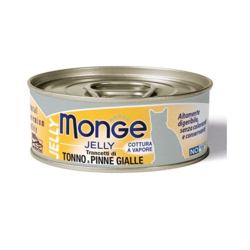 Monge Jelly Trancetti Di Tonno A Pinne Gialle Cibo Umido Per Gatti Adulti 80g