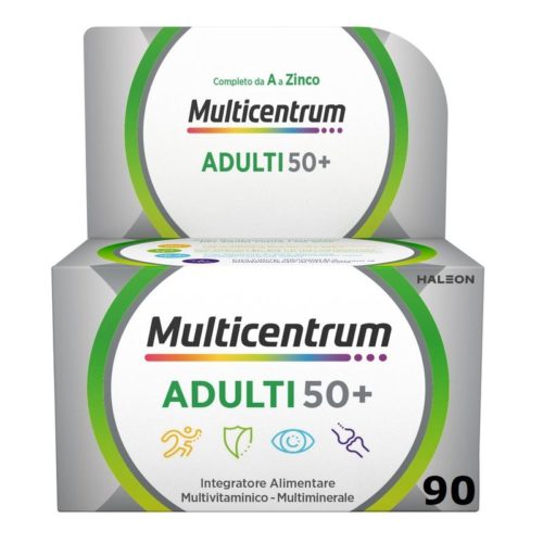 Multicentrum Adulti 50+ vitamine e minerali completo 90 compresse deglutibili