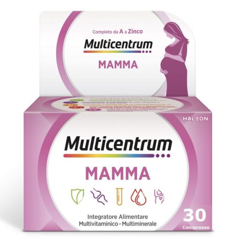 Multicentrum Mamma Integratore Alimentare Multivitaminico Gravidanza Acido Folico D3 Calcio 30 Cpr