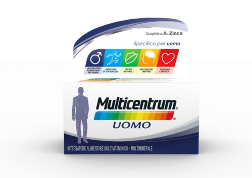 Multicentrum Uomo Integratore Alimentare Multivitaminico Vitamina B D3 A Calcio Magnesio 30 Cpr