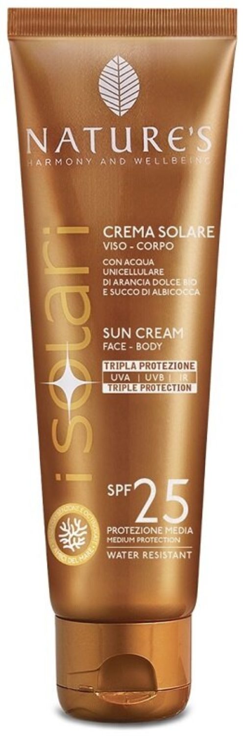 Nature's Solari Crema Viso Corpo SPF 25 75ml