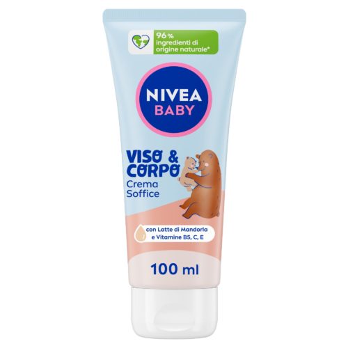 Nivea Baby Viso & Corpo Crema Soffice 100 ml Crema Bambini Corpo E Viso Idratante E Nutriente