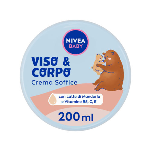 Nivea Baby Viso & Corpo Crema Soffice 200ml Crema Bambini Corpo E Viso Idratante E Nutriente
