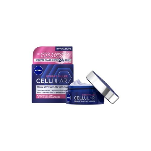 Nivea Cellular Expert Filler Crema Viso Notte Anti-età Intensiva Fp15 50ml Antirughe Rassodante