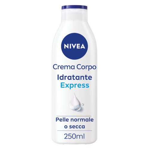 Nivea Crema Corpo Idratante Express Crema Corpo Idratante 72 Ore per Pelle Normale E Secca 250ml