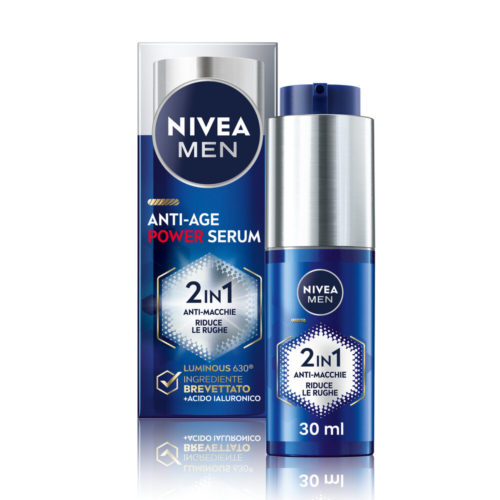 Nivea Men Anti-age Power Serum Anti-macchie 30ml Siero Viso Uomo Antirughe E Macchie