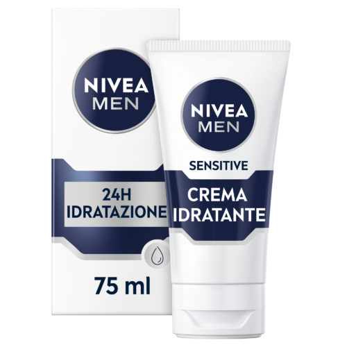 Nivea Men Sensitive Crema Idratante Crema Viso Uomo Lenitiva Per Pelli Sensibili E Delicate 75ml