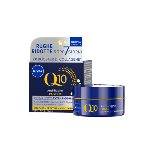 Nivea Q10 Anti-rughe Power Crema Viso Notte Extra Rigenerante Antirughe E Idratante 50ml